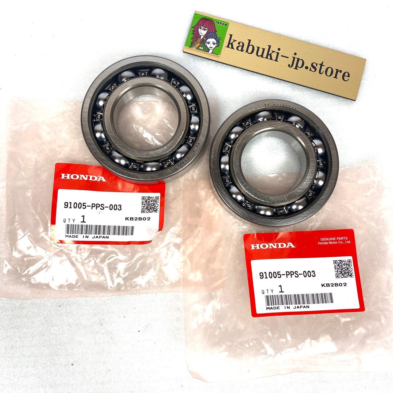 Honda Genuine 91005-PPS-003 2 Pcs Bearing Set Integra Type-R Honda Genuine 91005-PPS-003 2 Pcs Bearing Set Integra Type-R