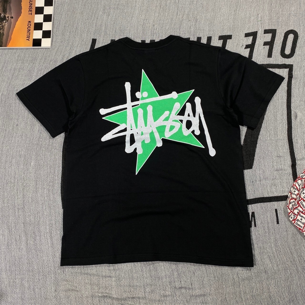 Stussy Star Pig Dyed Tee Black Large BNWT | eBay