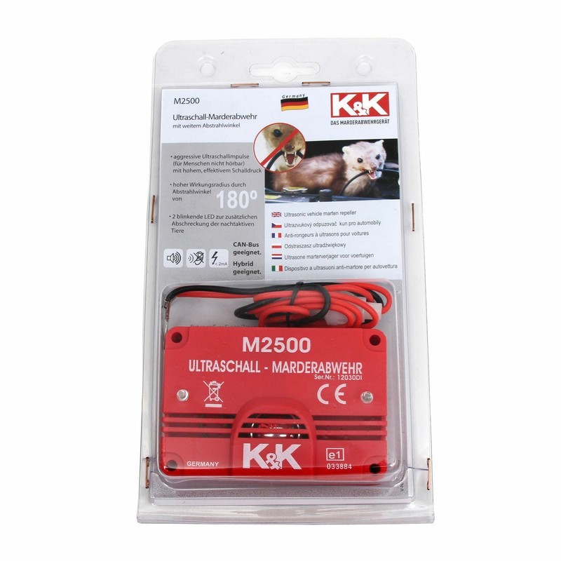 K&K Marderschutz Marderabwehr M2500 UltraschallgerÃ¤T 23 Khz 105 Db(A)