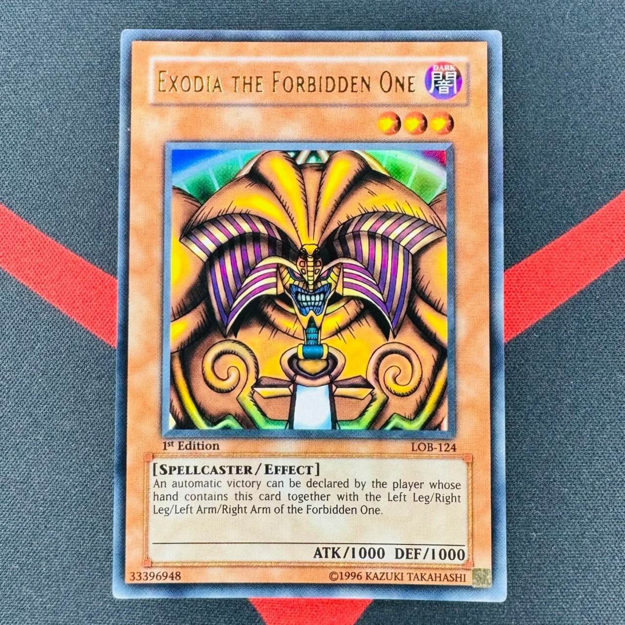 遊戯王 EXODIA THE FORBIDDEN ONE 　英語　LOB-124 YuGiOh Exodia the Forbidden One LOB-124 1st Edition Ultra
