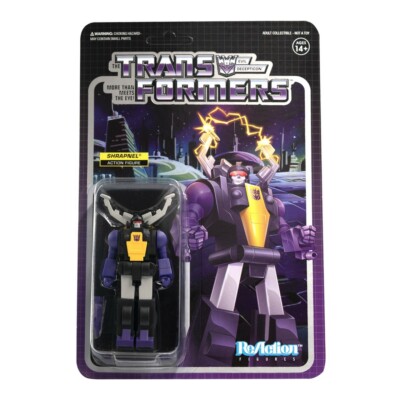 2020 Super7 ReAction Transformers Shrapnel Action Figure