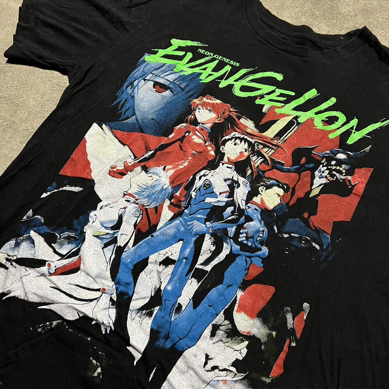 Neon genesis evangelion anime short sleeve tee retro S-5XL QT1614