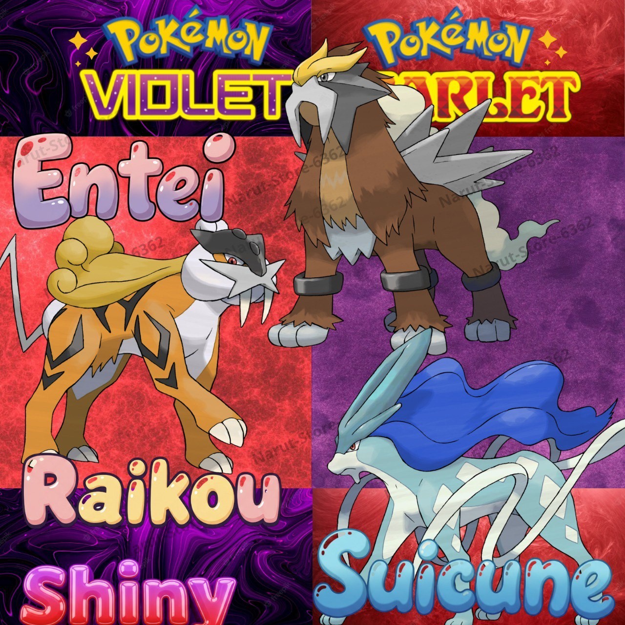 エンテイ ライコウ スイクン ポケモン entei suicune raikou Pokémon Trading Card Game Pocket] Raikou, Entei, and Suicune