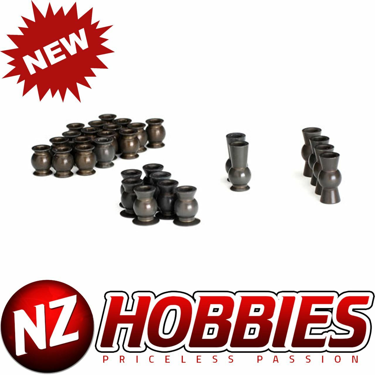 Traxxas 8274 Hollow Ball Set/ Complete/ TRX-4 (Aluminum, PTFE-Coated)