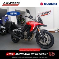 NEW Suzuki V-Strom 800RE. Candy Red. WITH FREE ALLOY SIDE CASES. £9,499