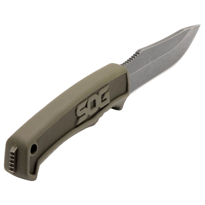 SOG Knives Field FK1003-CP OD Green 7Cr17MoV Steel Fixed Blade Knife