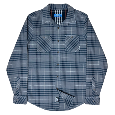 adidas Skateboarding Silas Plaid Flannel Button Up Shirt Men s