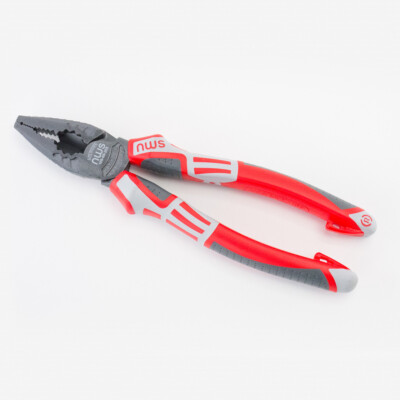 NWS 8'' High Leverage Combination Pliers CombiMax - TitanFinish - SoftGripp, Teth