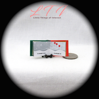 GOODNIGHT MOON 1:12 Scale Miniature Readable Color Illustrated Book