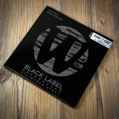 Warwick Black Label Stainless Steel Bass Strings 5-String Set (Low B), Medium 