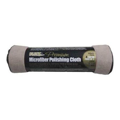 4 PACK FLITZ Premium Microfiber Polishing Cloth - 16''x16'' - UK RESELLER