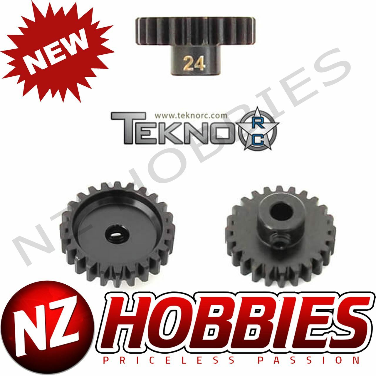 Tekno R/C M5 Pinion Gear (24T MOD1 5mm Bore/M5 Set Screw) # TKR4184