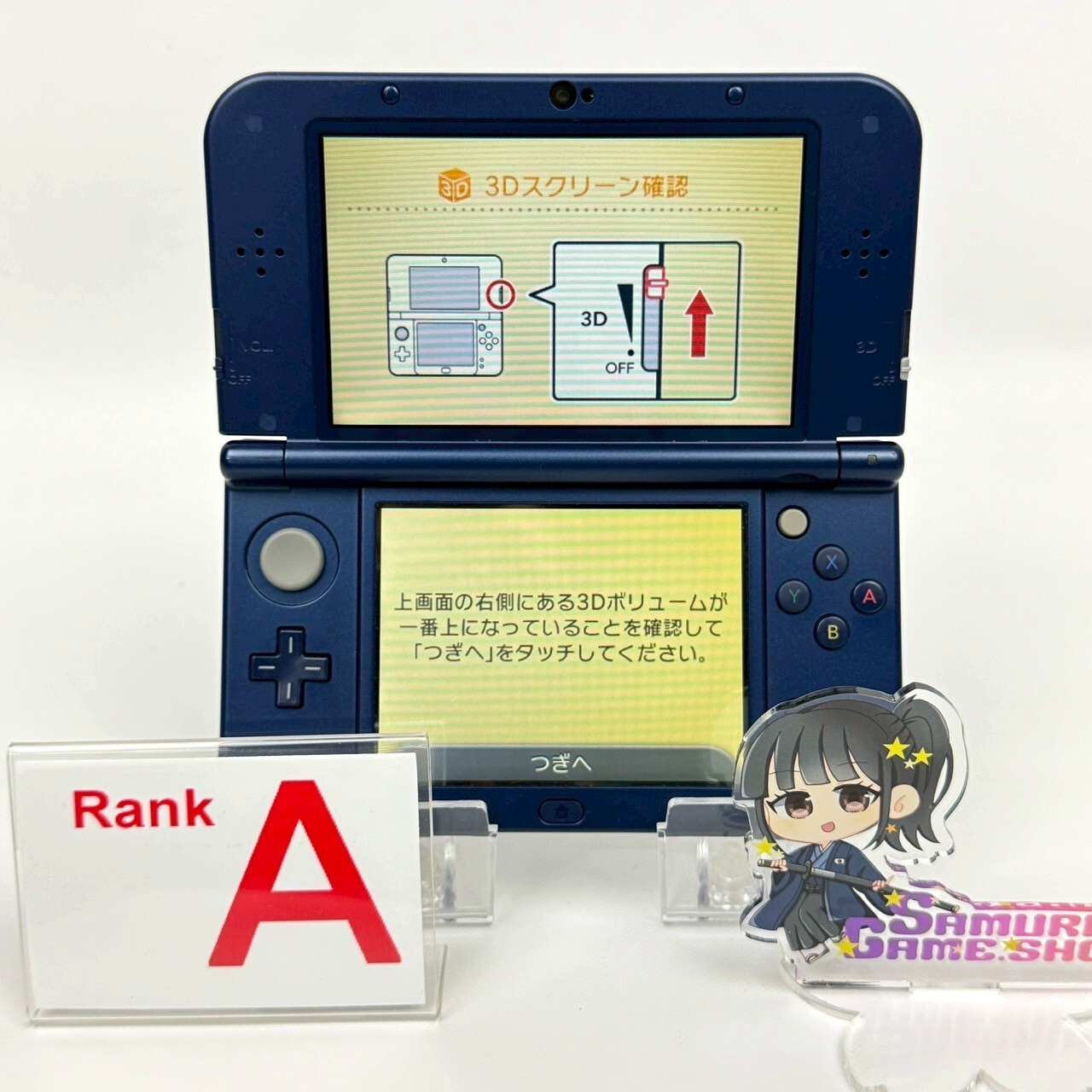 Nintendo new 3DS LL XL Metallic Blue A Rank Console Japanese