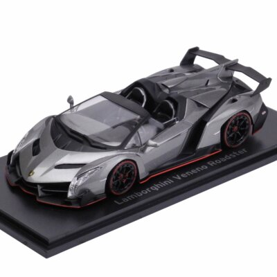 Kyosho 1/43 Nissan Lamborghini Veneno Roadster Gray Red Line