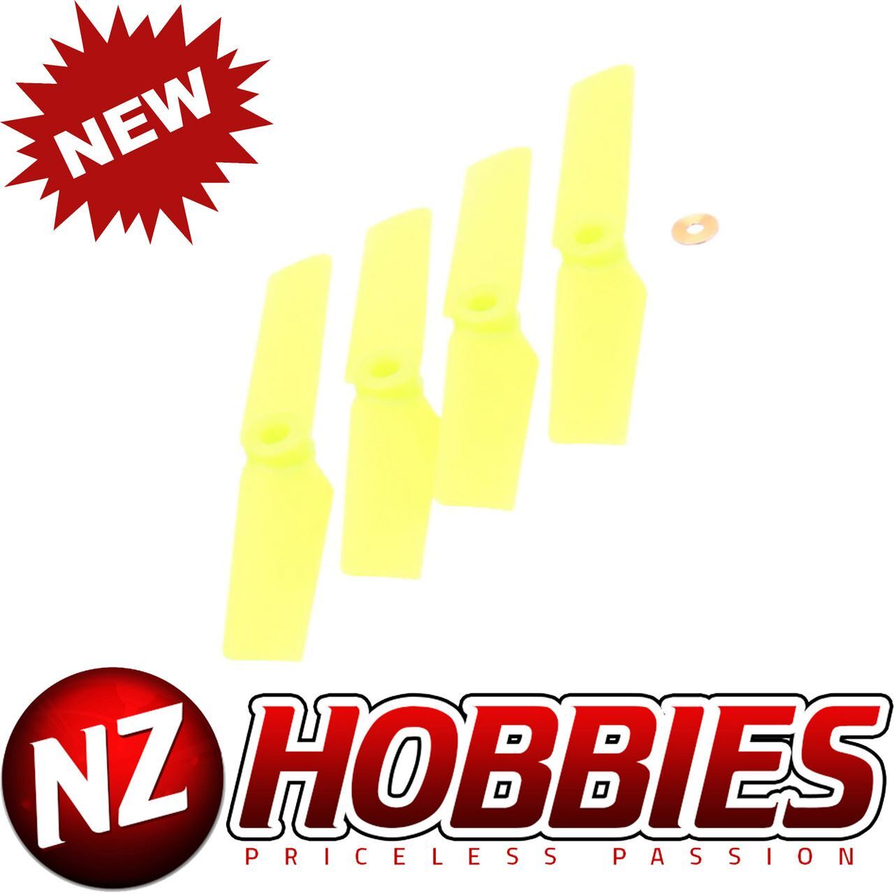 OMP OSHM1056 M1 RC Helicopter Tail Blade Set - YELLOW