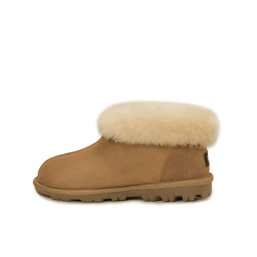 UGG Slippers Women Men Double Face Sheepskin Water Resistance Homey Slipper Boot