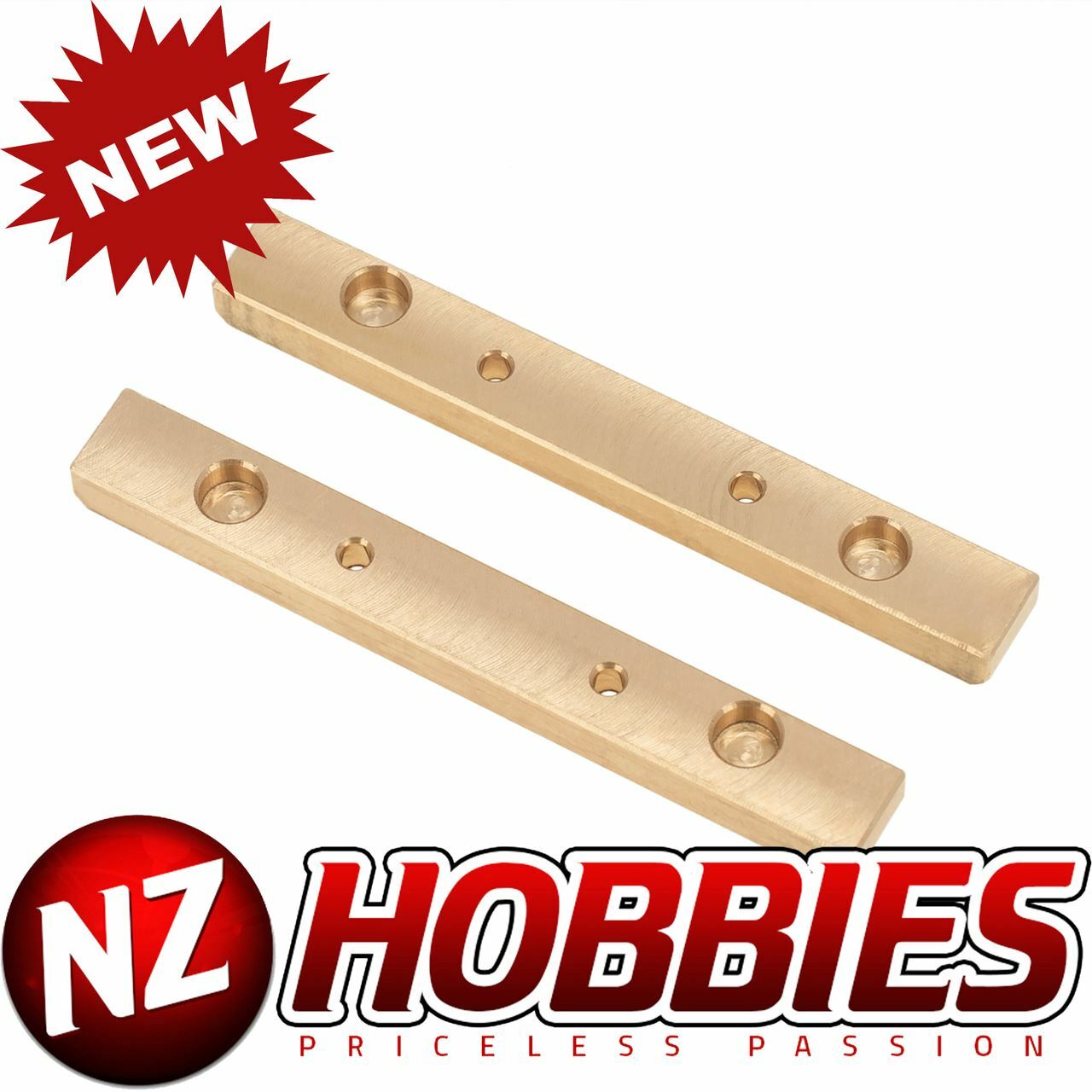 NZ Brass Boulder Bars for Axial SCX24 90081 1Pair/Set