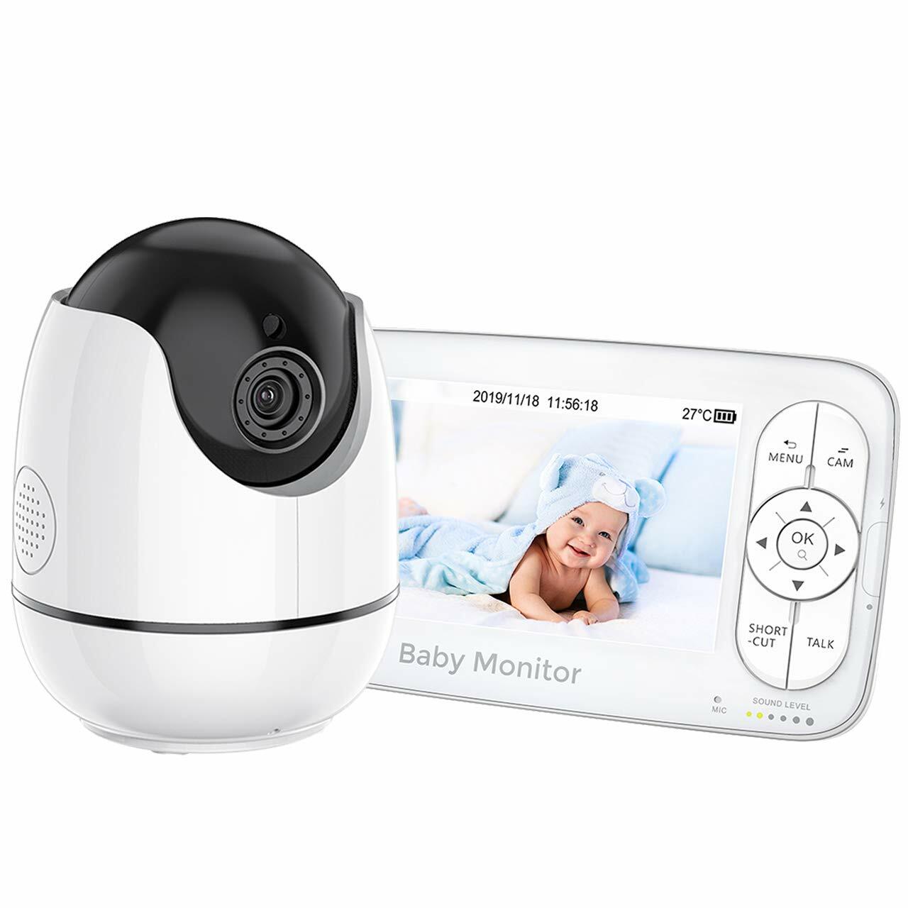Display Video Baby Monitor with 720P Camera and Audio-IPS 5