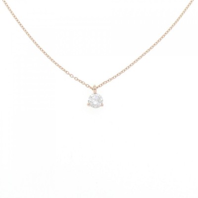 Authentic K18PG Diamond Necklace 0.204CT G VS2 VG  #270-003-925-9094