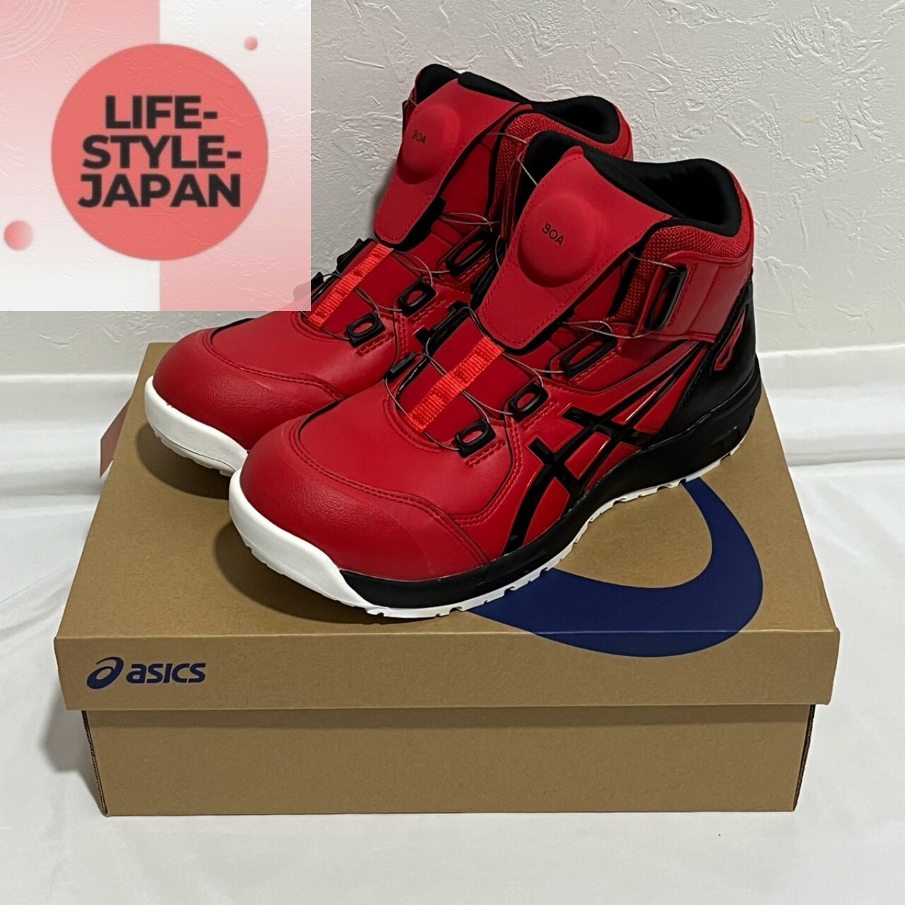 ASICS WIN JOB CP304 BOA 1271A030 600 Width 3E Classic Red ASICS WIN JOB CP304 BOA 1271A030 600 Width 3E Classic Red