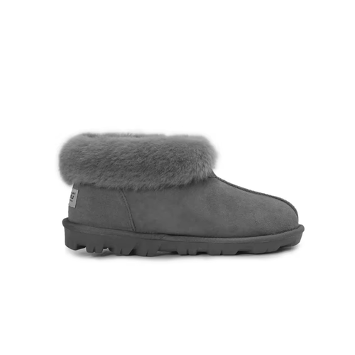 UGG Slippers Women Men Double Face Sheepskin Water Resistance Homey Slipper Boot