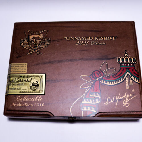 Arturo Fuente | Unnamed Reserve 2021 Wood Cigar Box Empty - 9.25" x 7" x 2.25"