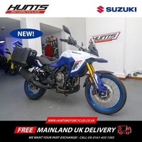 NEW Suzuki V-Strom 800DE. White. WITH FREE ALLOY SIDE CASES. £9,999 On The Road
