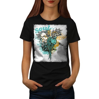 Wellcoda Unique Art Dead Cursed Womens T-shirt