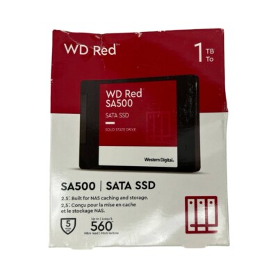 Western Digital Red WDS100T1R0A 1 TB Solid State Drive - 2.5  Internal SATA NEW!