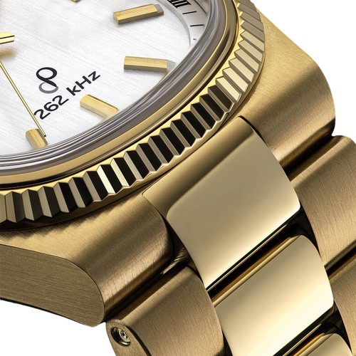 Pre-owned Bulova 97b223 Silver Dial Sapphire Super Seville Gold-tone Watch