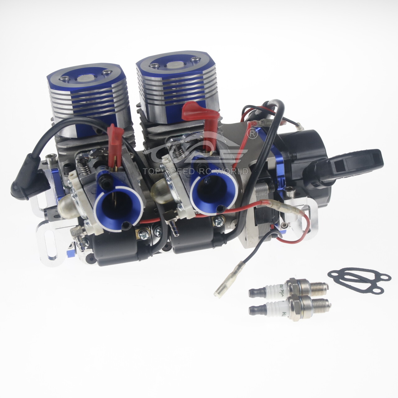 58CC Engine with Two Cylinder for 1/5 RCMK ZENOAH Marine Gas 58CC Engine with Two Cylinder for 1/5 RCMK ZENOAH Marine Gas