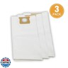 Vacmaster Standard Dust Bag 12-16 Gallon Genuine Vacmaster Part 3pcs per Pack for Replacement