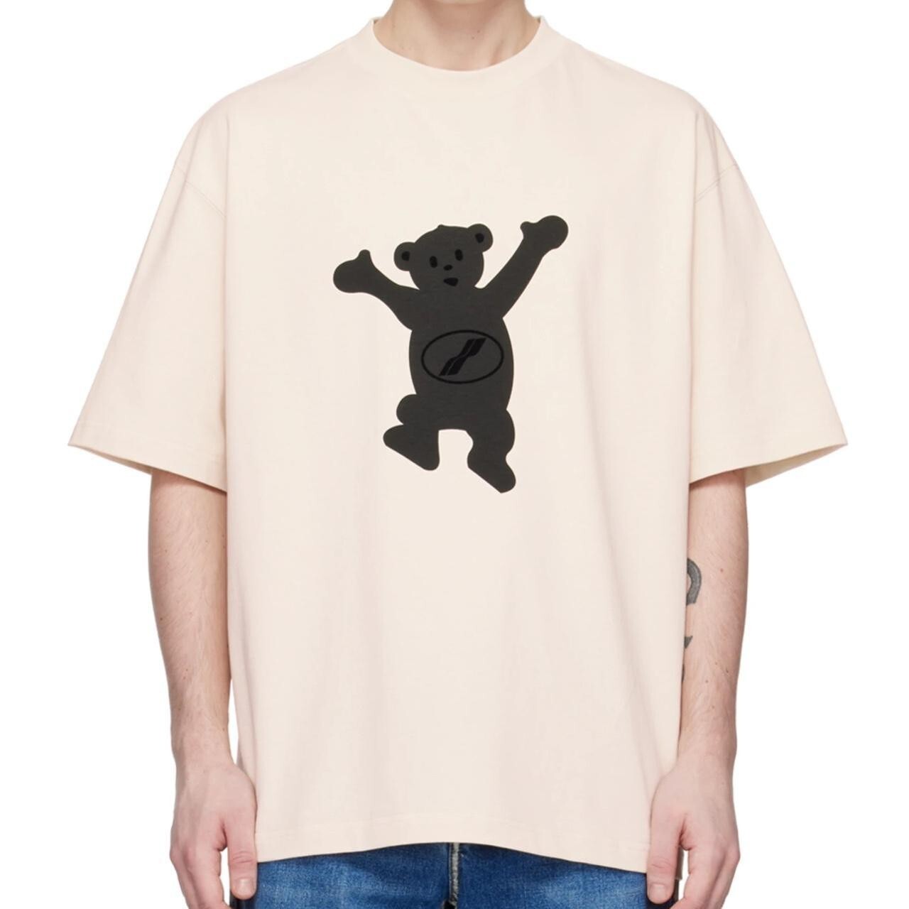 【関税込み】We11done ピンク Teddy Logo Tシャツ We11done Pink Teddy Logo T-Shirt | club21 | REVERSIBLE