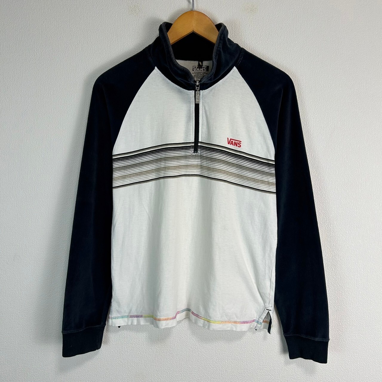 VANS トラックジャケット バンズ ワンポイント トラックジャケット ジャージ 90's VANS黒