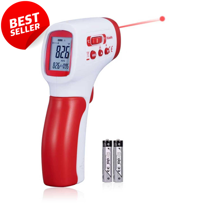 Infrared Thermometer Gun -58-1112F 12:1 Adjustable Alarm LCD BBQ HVAC - US
