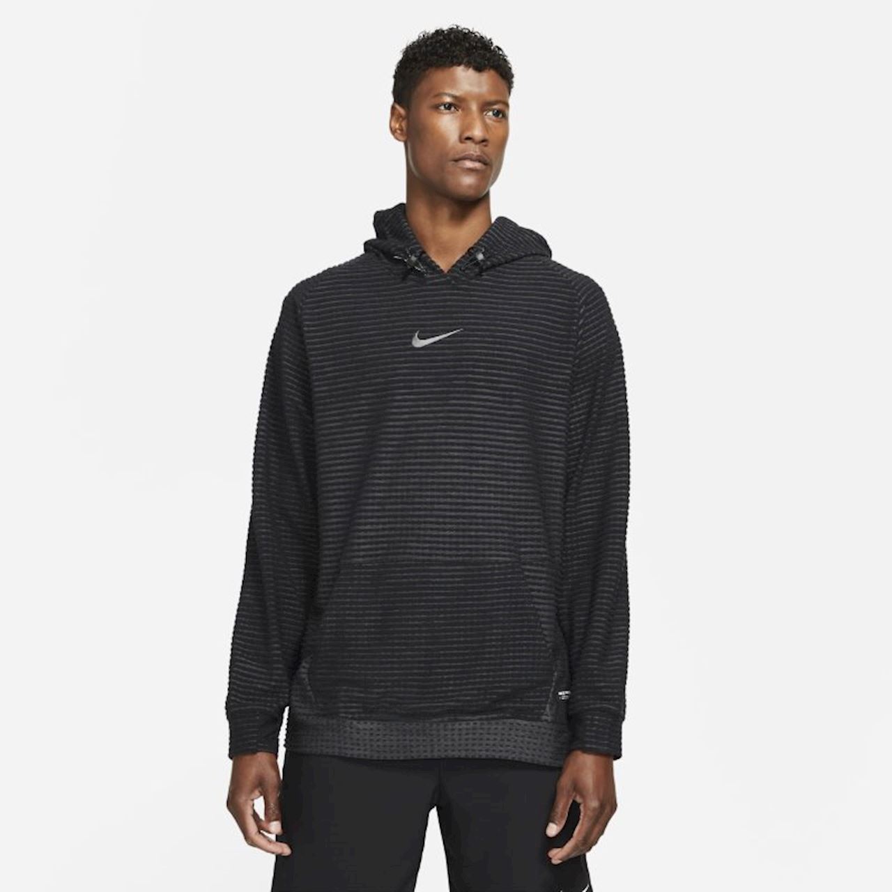 NIKE PRO THERMA-FIT ADV TRAINING PULLOVER HOODIE - BLACK