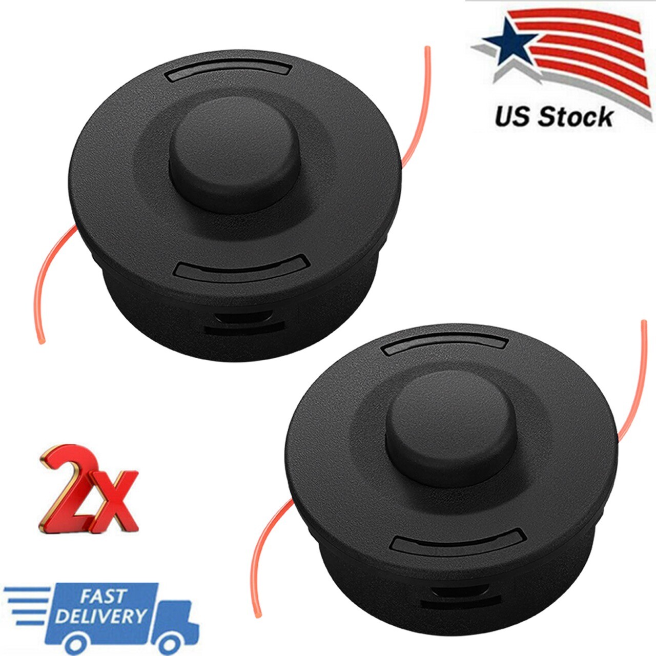 2 Pcs 25-2 Trimmer Head Replacement Weed Eater for Stihl FS 44 55 56 70 80 US