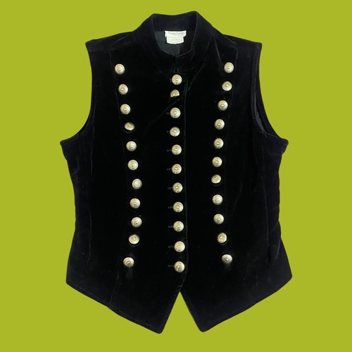 Vintage Neiman Marcus triple breasted button down black