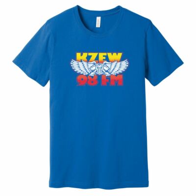 KZEW 98 FM Elephant   BLUE 1   Ringspun Cotton