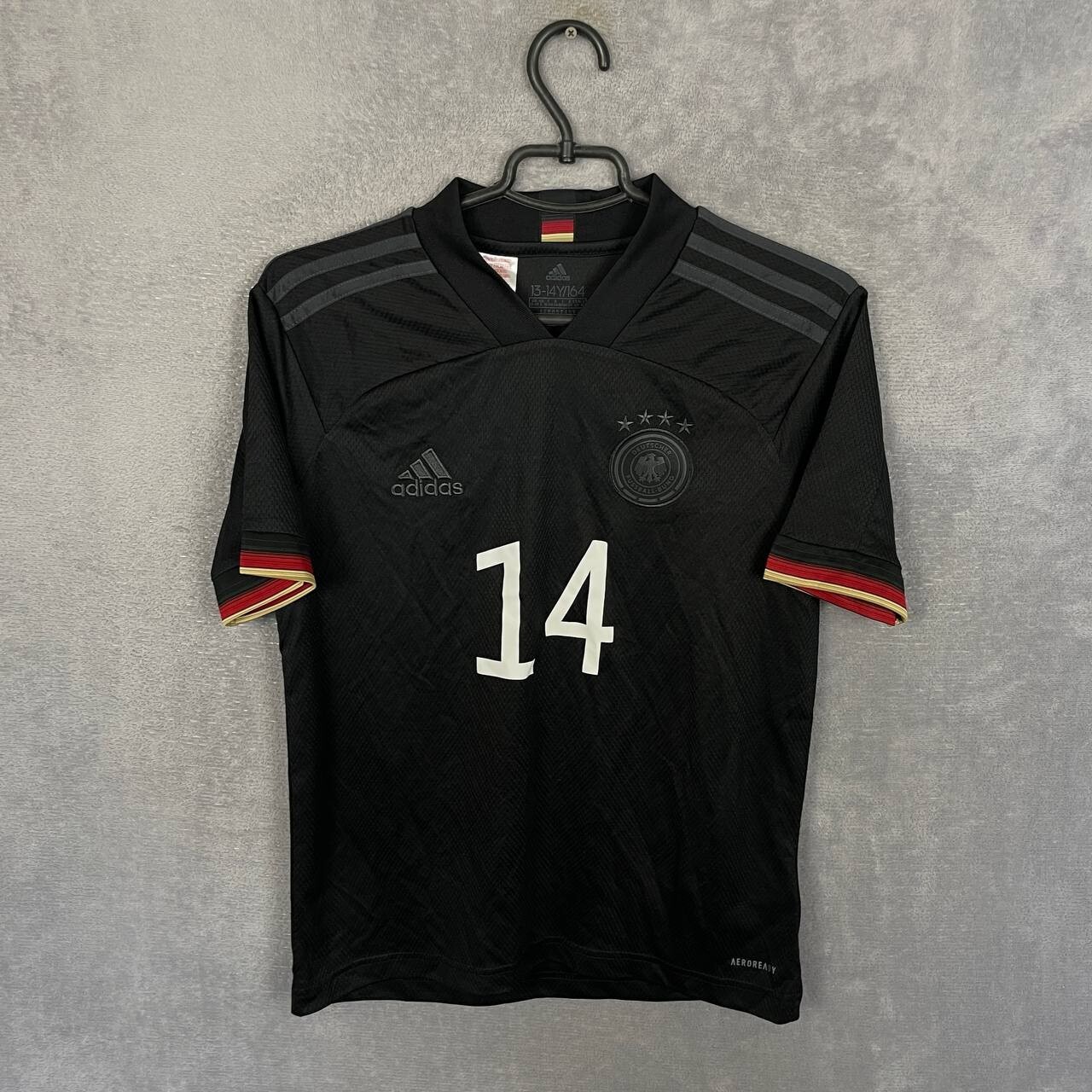 ウェア Adidas GERMANY 22 Away Authentic Black adidas-Germany-22-Away-