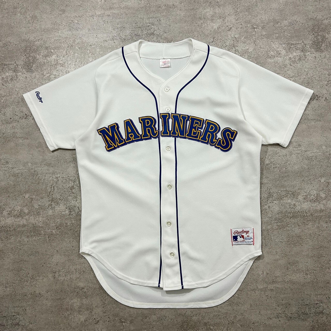 VTG 80s 90s MLB SEATTLE MARINERS RAWLINGS AUTHENTIC JERSEY