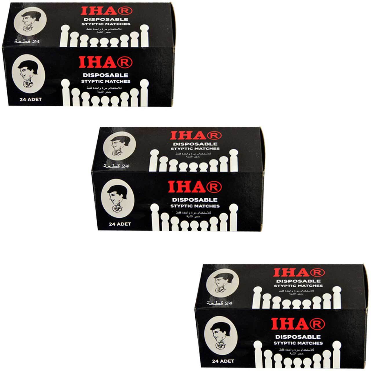 3x IHA Blutstiller Nach Der Rasur Für Kleine Blutende Wunden, 24x20 Stck