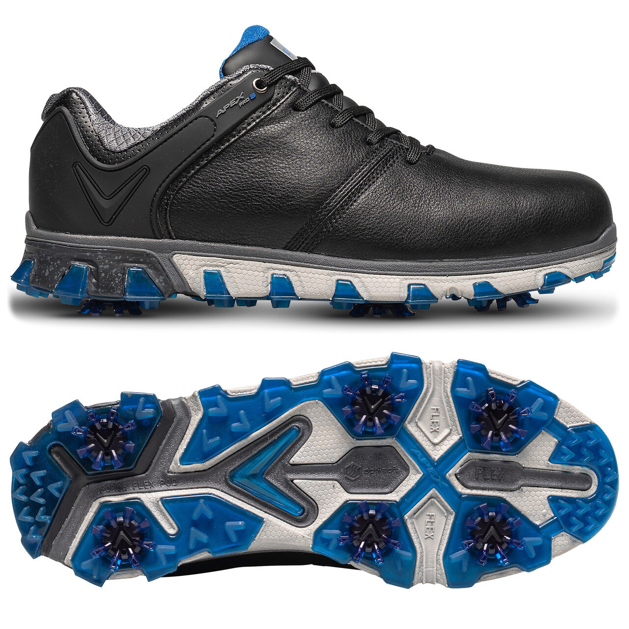 CALLAWAY APEX PRO S MENS LEATHER WATERPROOF GOLF SHOES