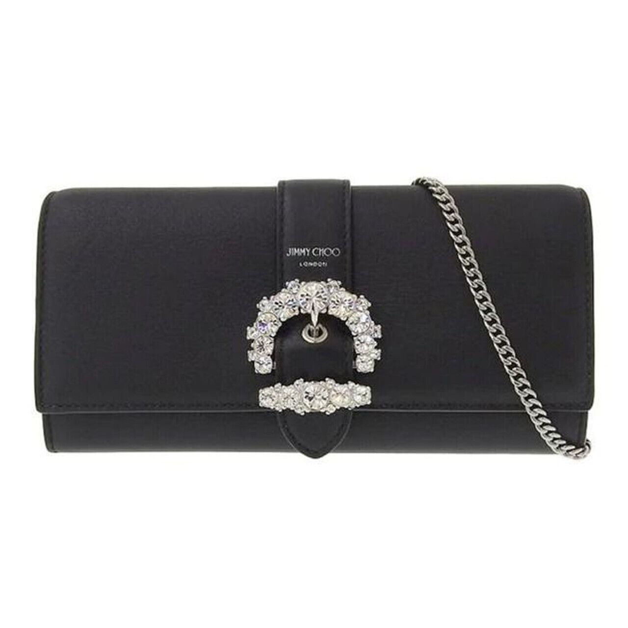 Jimmy★Choo(セールでゴージャス)キラキラCheri/Wallet/Black/S Jimmy☆Choo(セールでゴージャス)キラキラCheri/Wallet/Black/S
