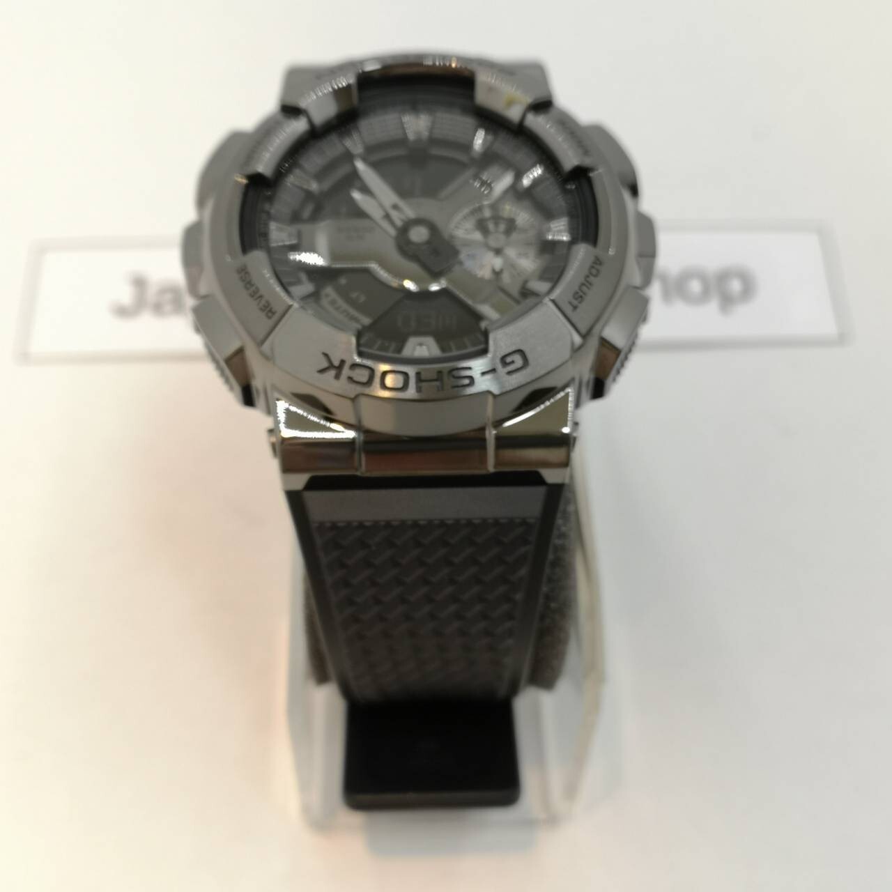 Pre-owned Casio G-shock Gm-110bb-1ajf Black Metal Case Chrono Men's Watch In Box