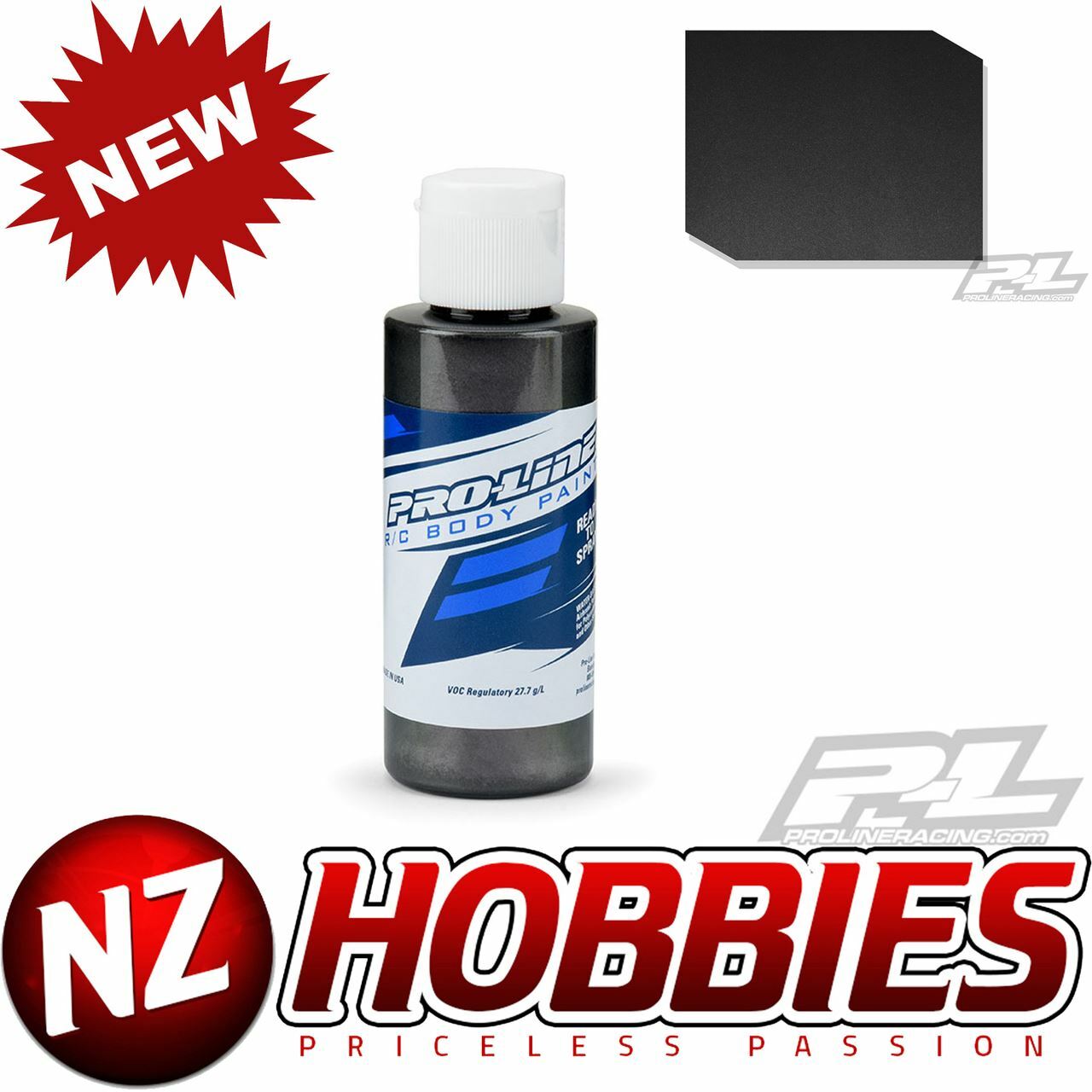 Pro-Line 632601 RC Body Paint Metallic Charcoal Water-Based Airbrush Paint
