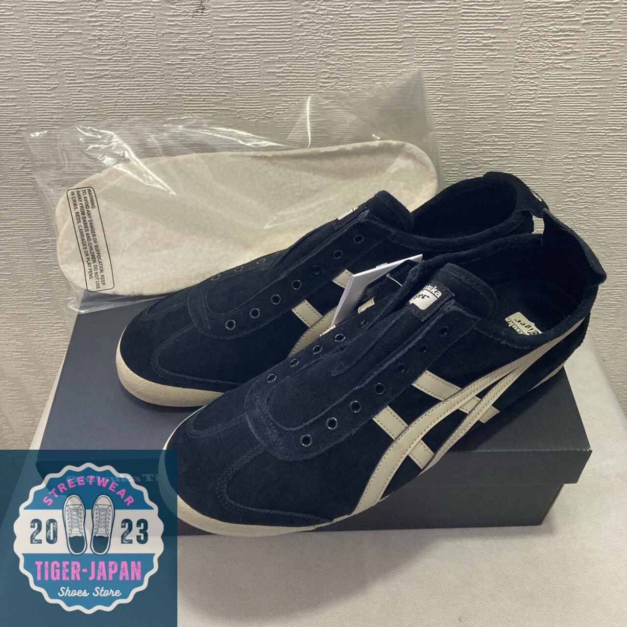 ◆onitsuka tiger◆ Mexico 66 Slip-On 1183C157_001 Onitsuka Tiger MEXICO 66 SLIP-ON 1183C157 001 BLACK PUTTY | eBay