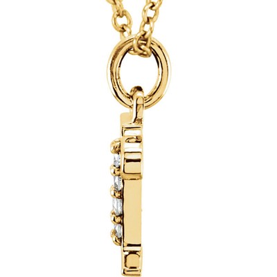 Pre-owned Roxx Fine Jewelry Initial Diamond Necklace 14k Rose Gold Lower Case Initial All Letters Available