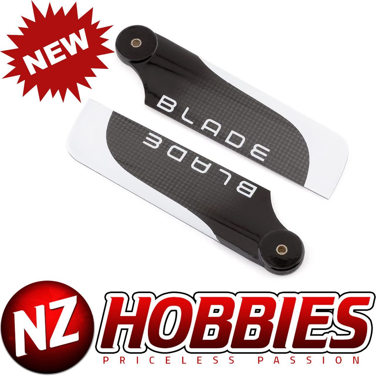 Blade 95mm Carbon Tail Blade : Blade Fusion 480 # BLH4972