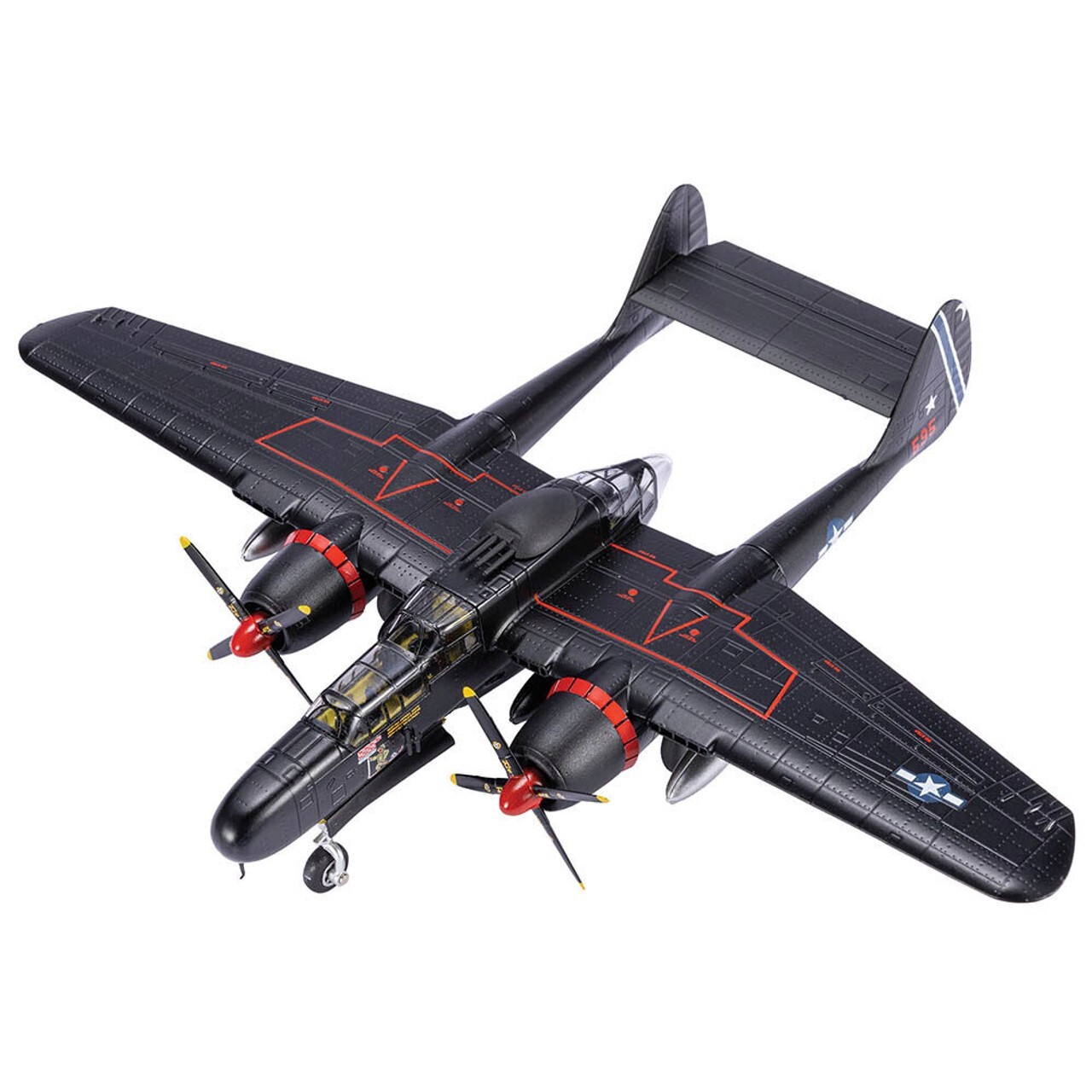 WWⅡ アメリカ陸軍夜間戦闘機 P61ブラックウインドウ 1/72 完成